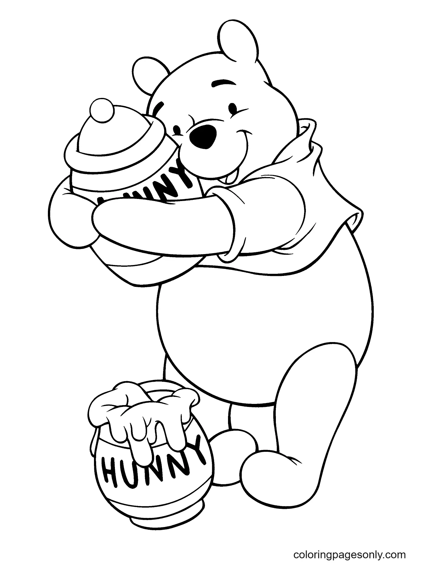 Desenhos de Winnie The Pooh Para Colorir 12