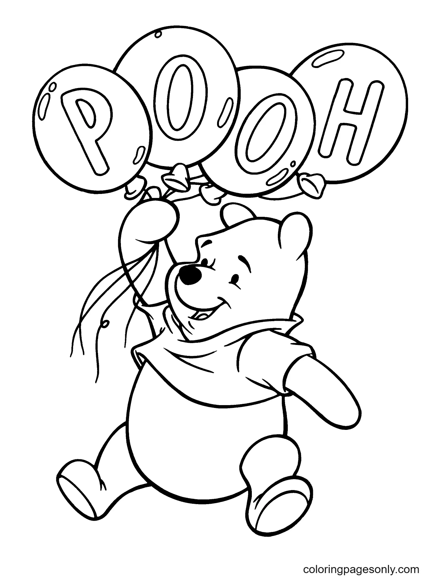 Desenhos de Winnie The Pooh Para Colorir 14