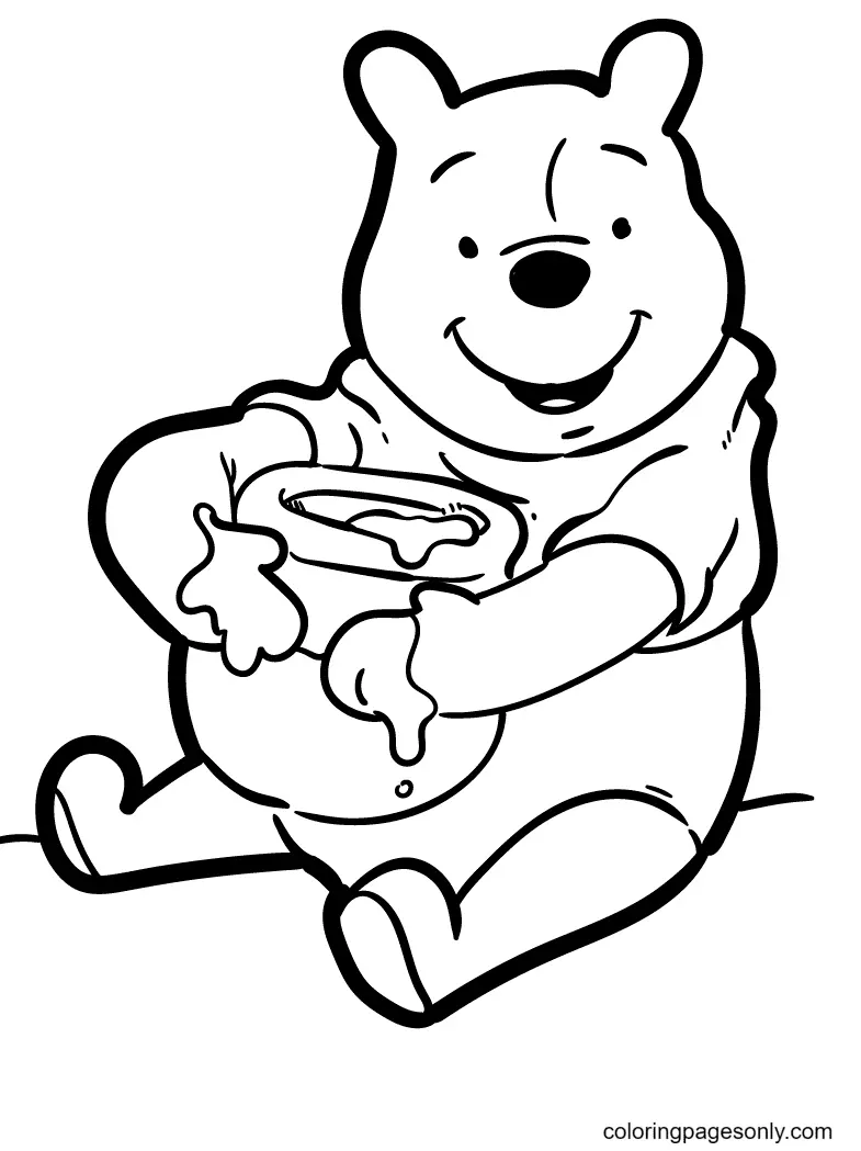 Desenhos de Winnie The Pooh Para Colorir 16