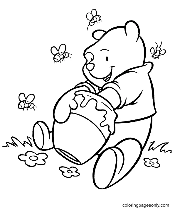 Desenhos de Winnie The Pooh Para Colorir 18