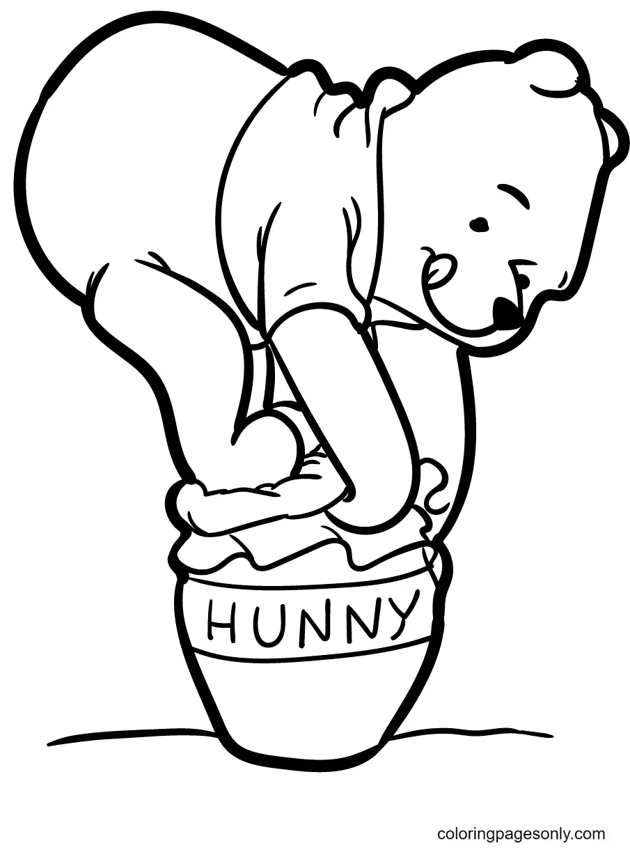 Desenhos de Winnie The Pooh Para Colorir 21