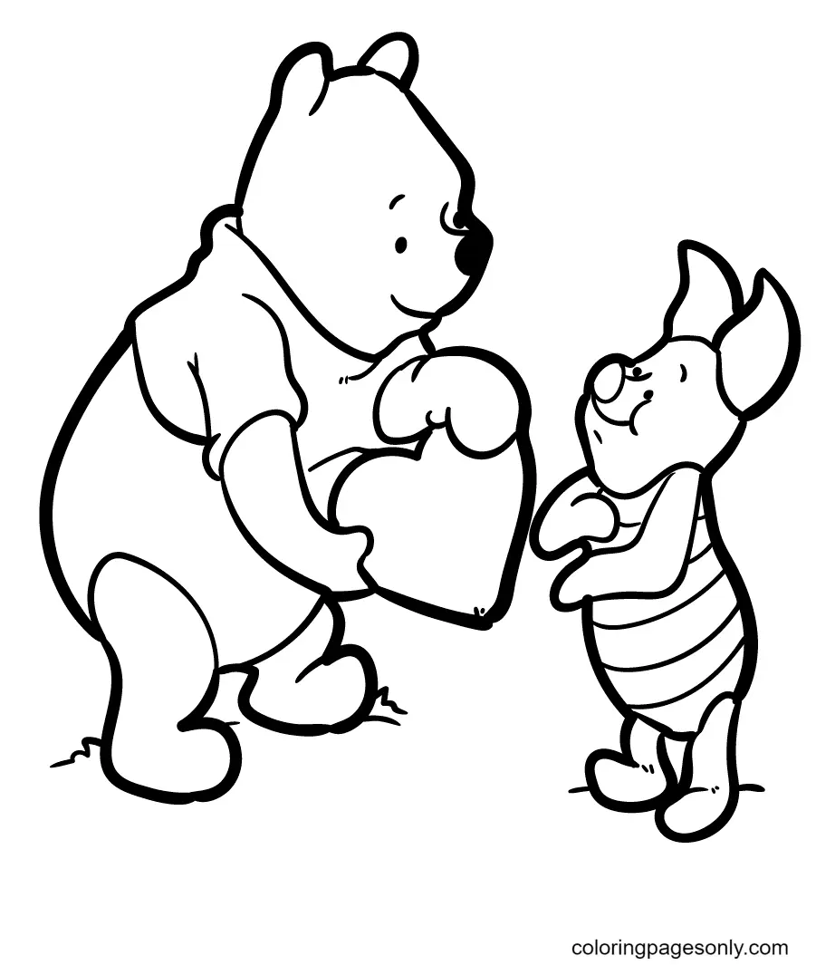 Desenhos de Winnie The Pooh Para Colorir 24