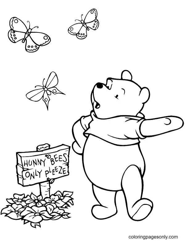 Desenhos de Winnie The Pooh Para Colorir 29