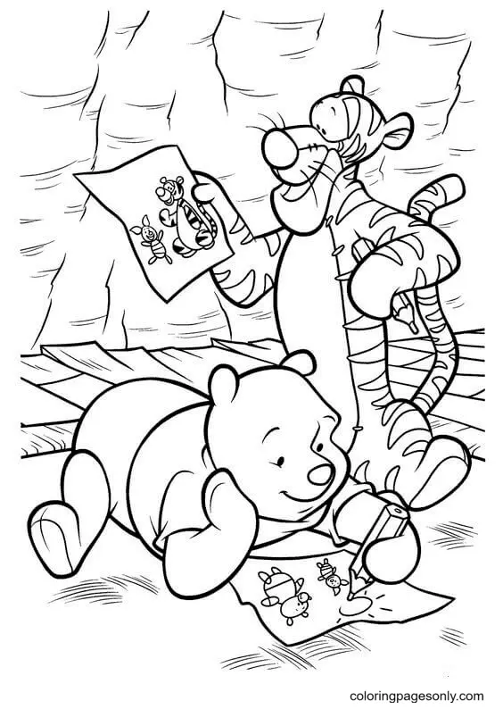 Desenhos de Winnie The Pooh Para Colorir 36
