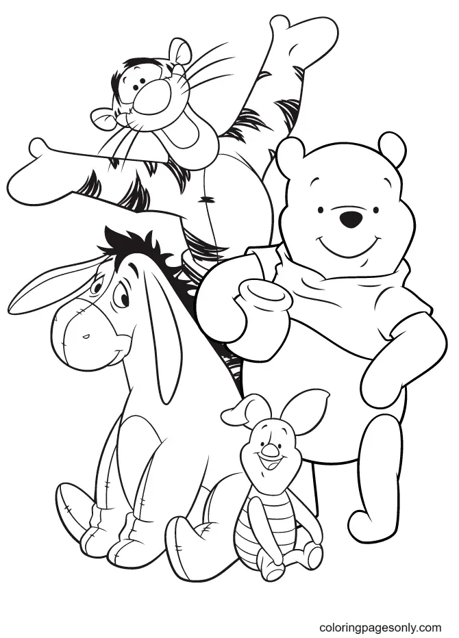 Desenhos de Winnie The Pooh Para Colorir 9