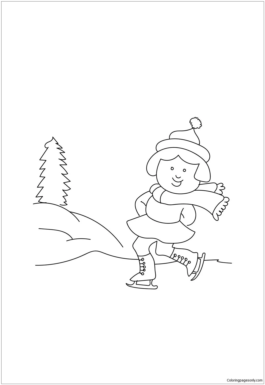 Deporte De Invierno Para Colorear 131