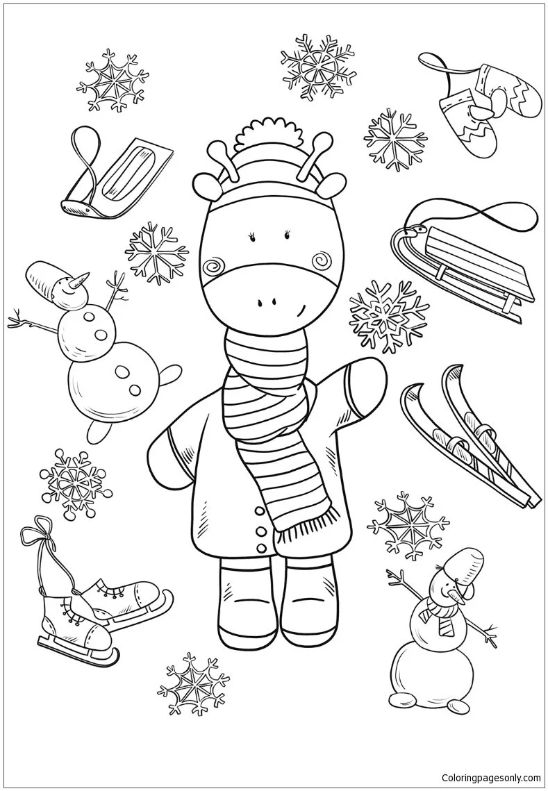 Winter Sports Coloring Pages 135