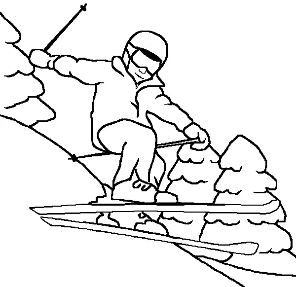 Winter Sports Coloring Pages 20