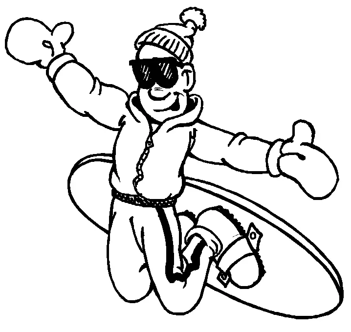 Wintersport Ausmalbilder 21