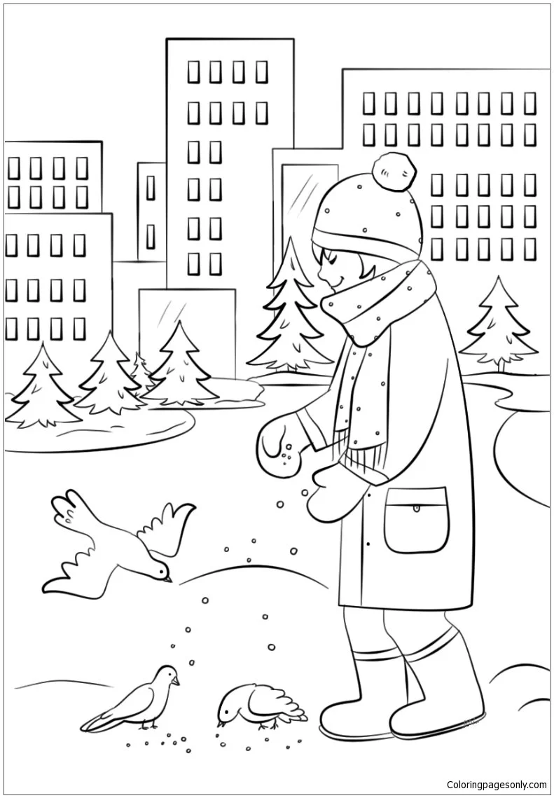 Deporte De Invierno Para Colorear 49