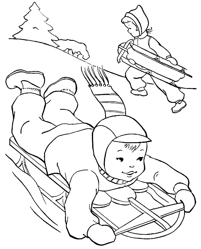 Deporte De Invierno Para Colorear 5