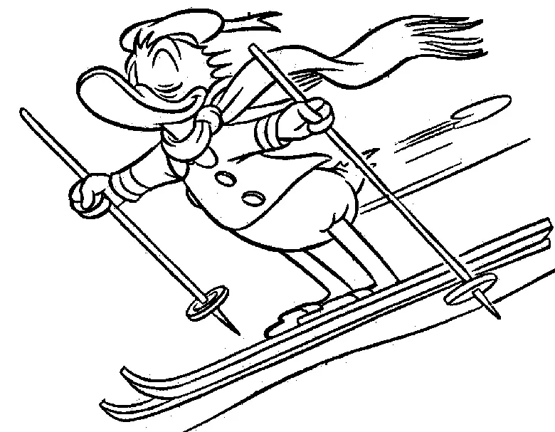 Deporte De Invierno Para Colorear 6