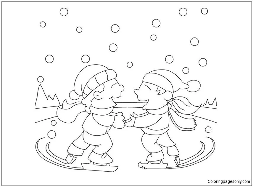 Deporte De Invierno Para Colorear 66