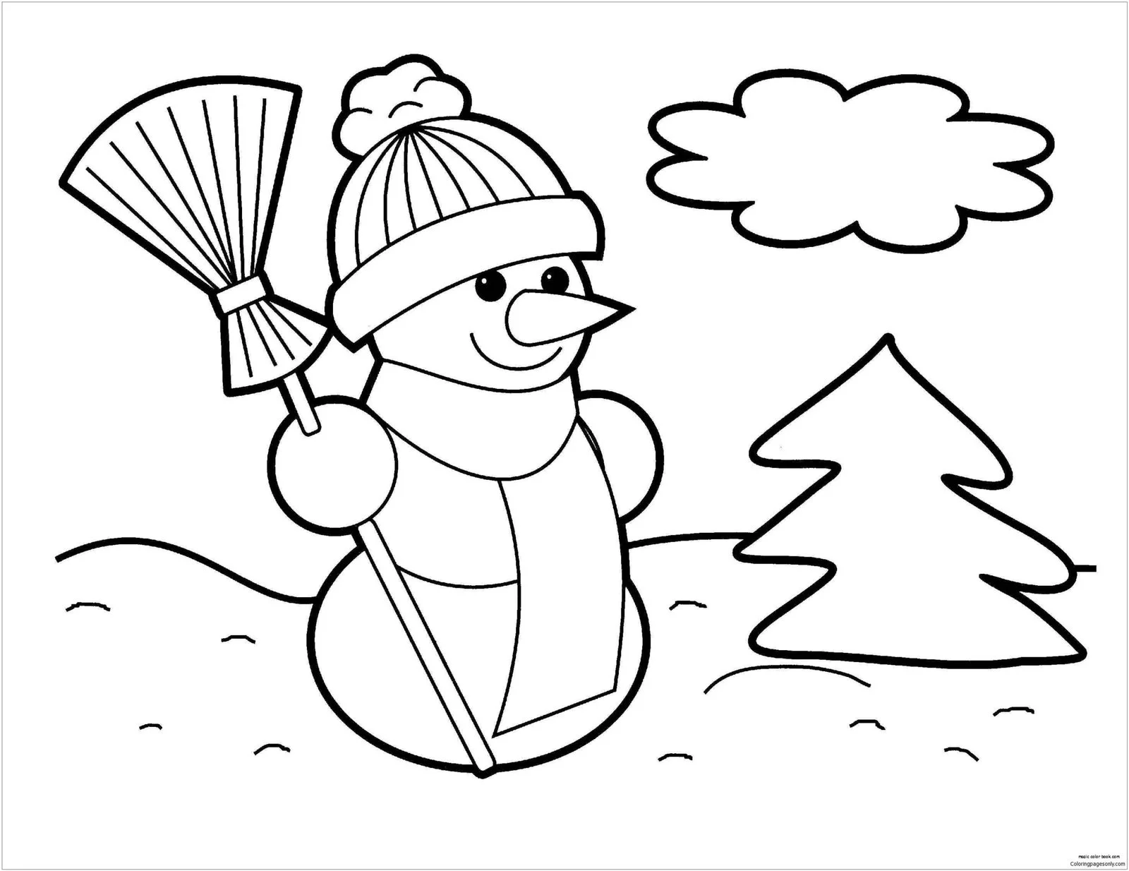 Deporte De Invierno Para Colorear 94