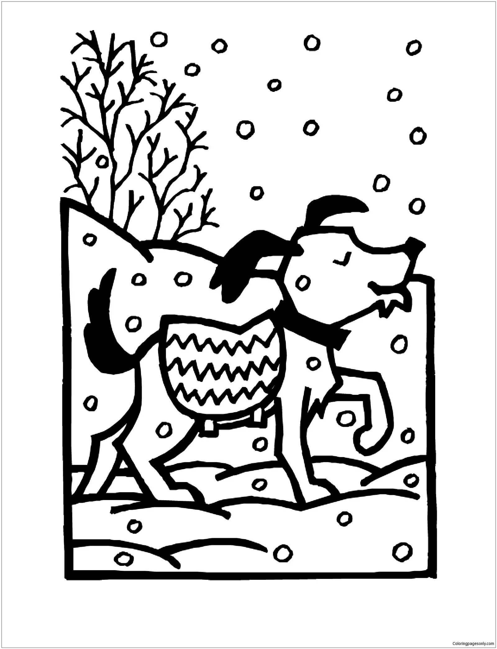 Deporte De Invierno Para Colorear 99