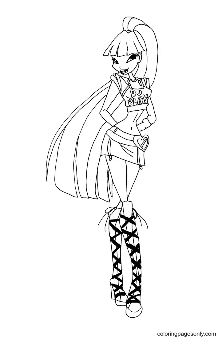 Winx Club Musa Ausmalbilder 1