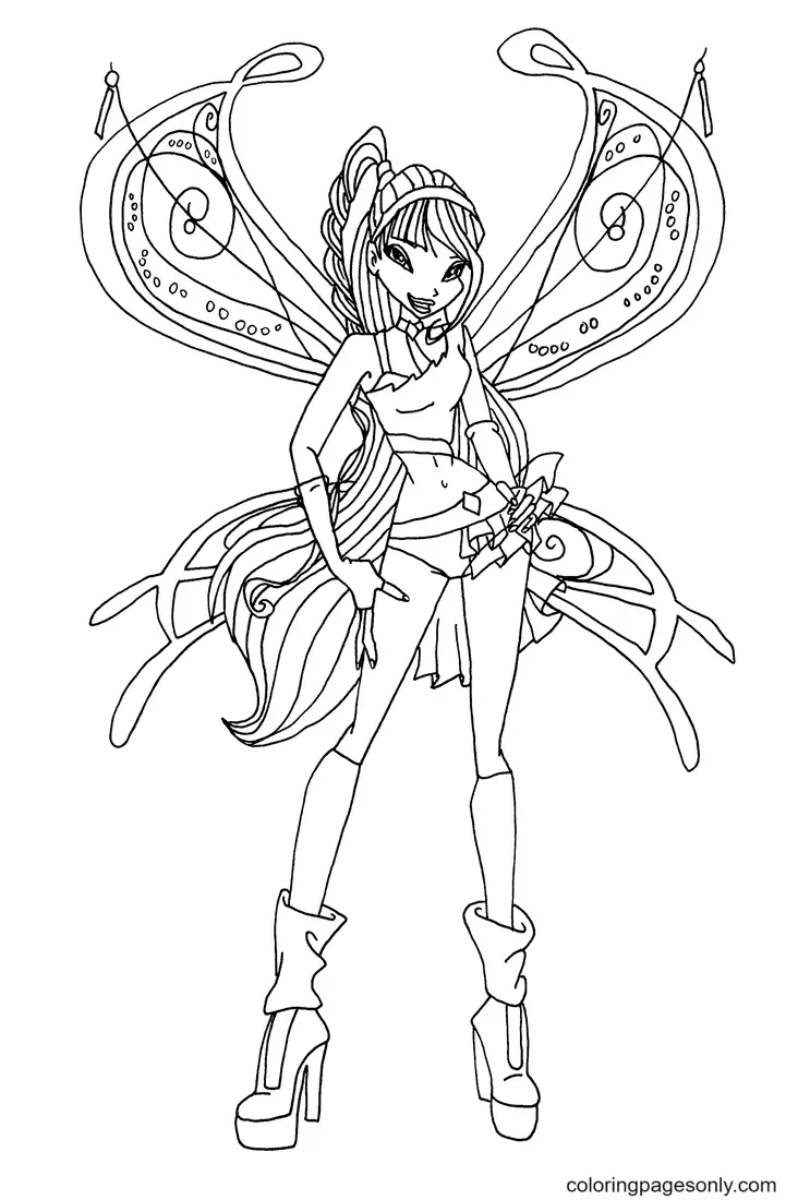 Winx Club Musa Ausmalbilder 10