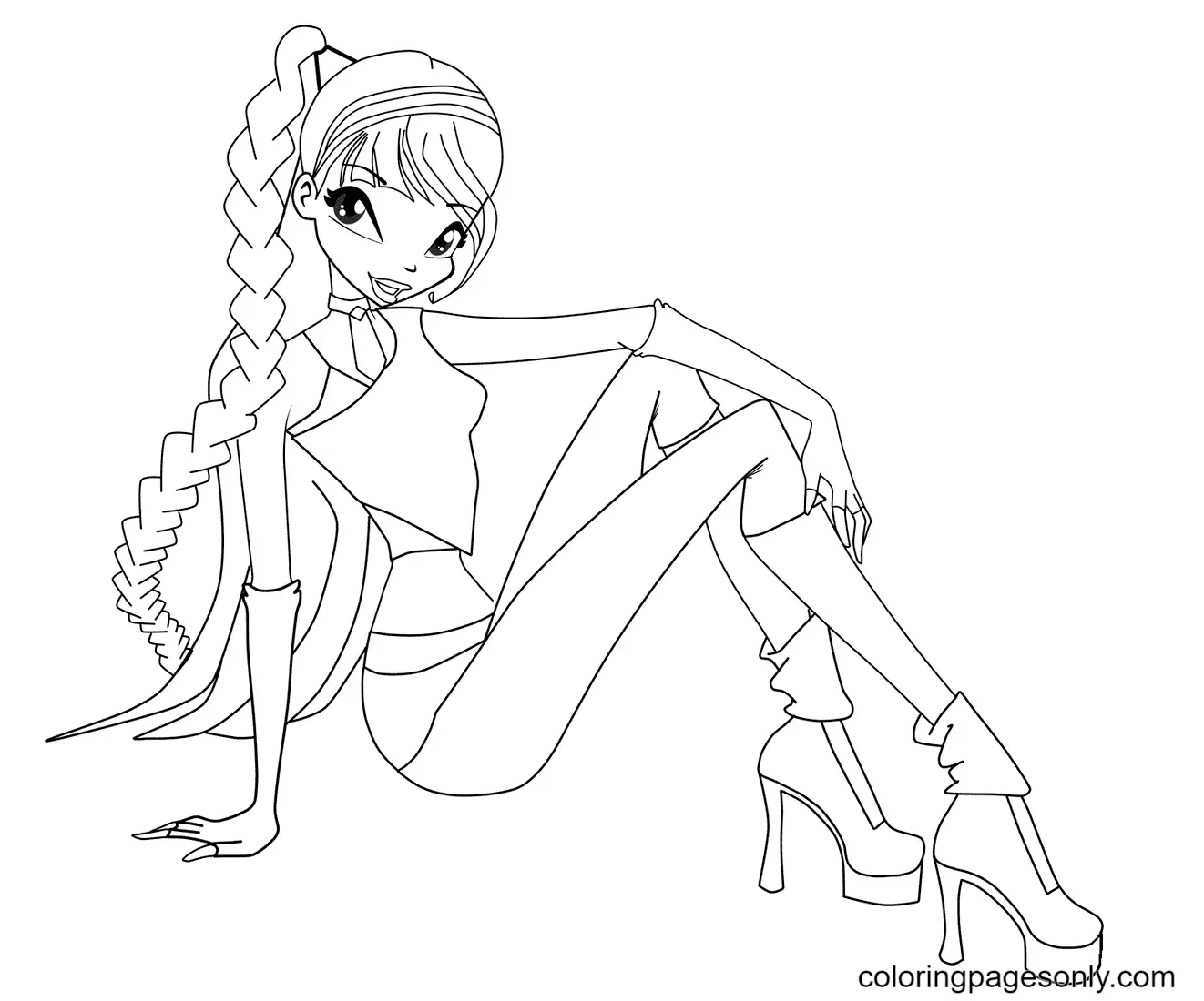 Winx Club Musa Coloring Pages 16