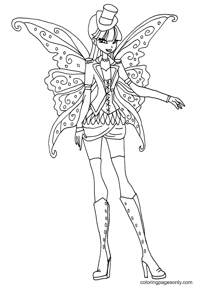 Winx Club Musa Para Colorear 17