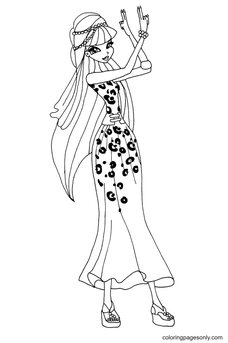 Winx Club Musa Ausmalbilder 2