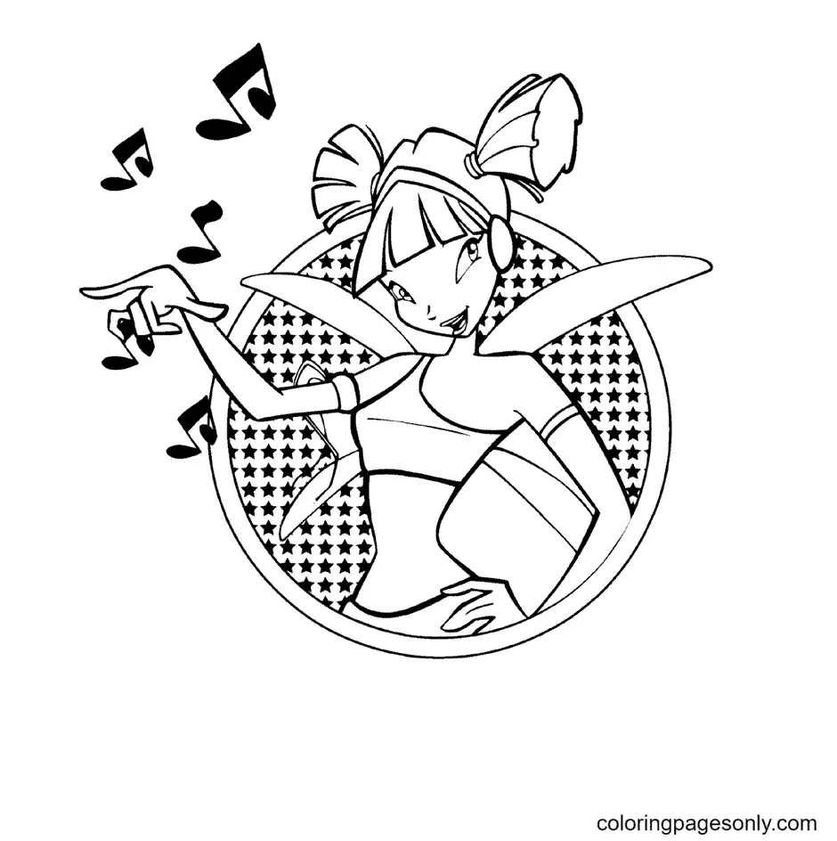 Winx Club Musa Ausmalbilder 23