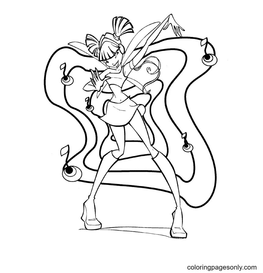 Winx Club Musa Para Colorear 25