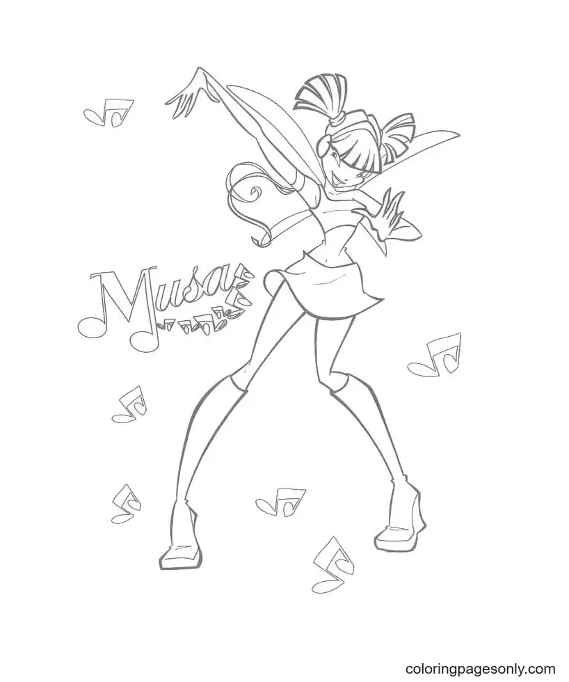 Winx Club Musa Ausmalbilder 31