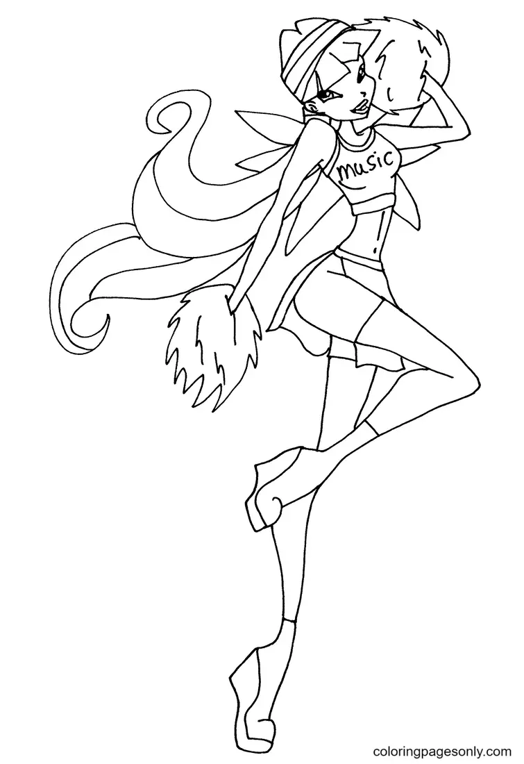 Winx Club Musa Ausmalbilder 36