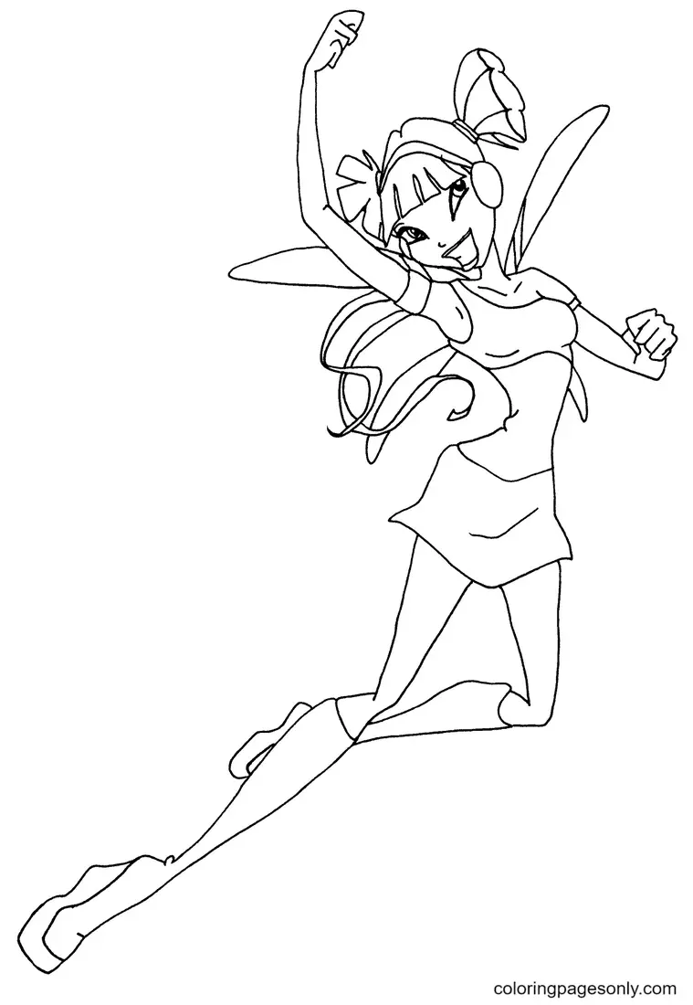 Winx Club Musa Para Colorear 41