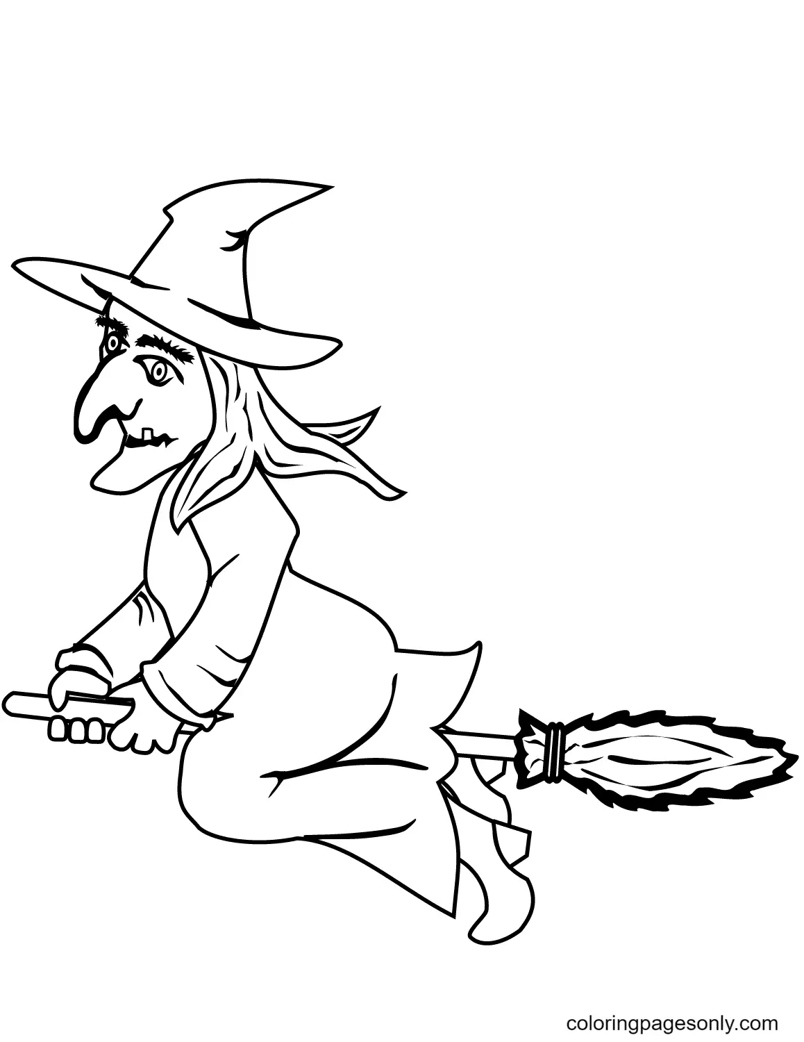 Witch Coloring Pages 6