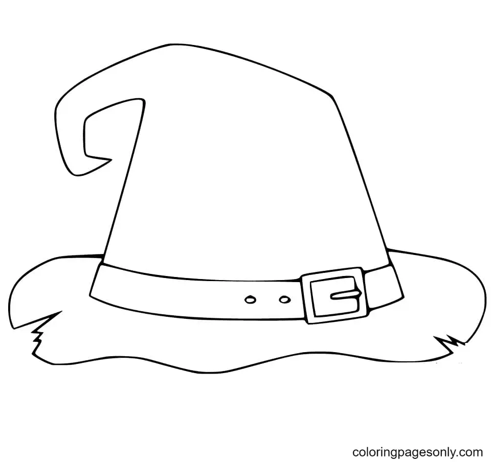 Witch Hat Coloring Pages 29
