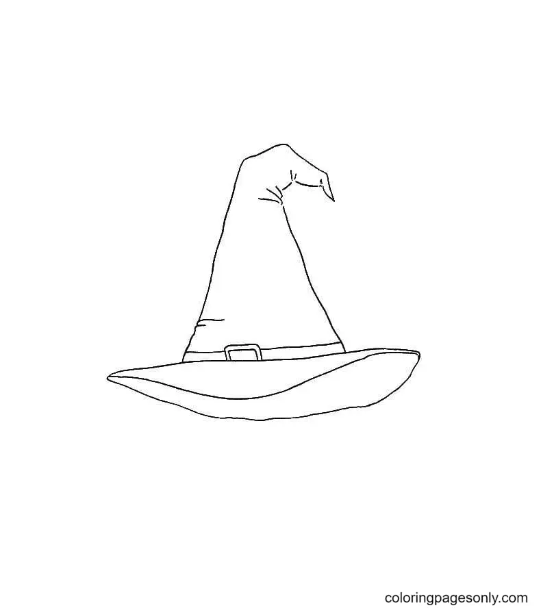 Witch Hat Coloring Pages 35