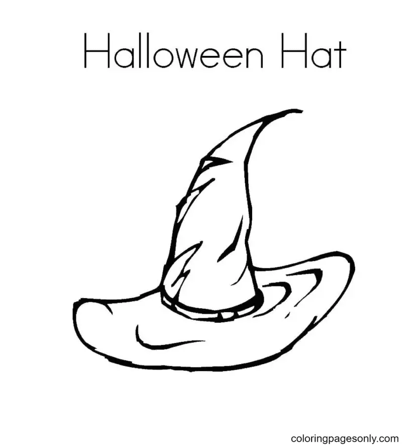 Witch Hat Coloring Pages 46