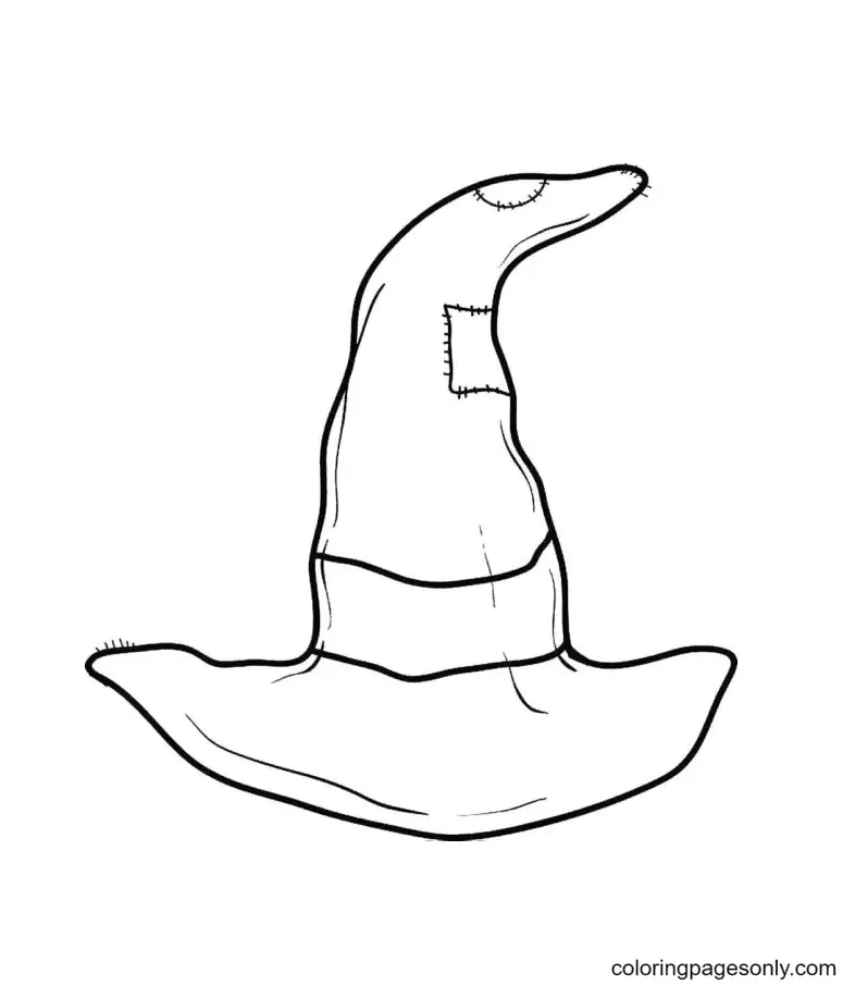 Witch Hat Coloring Pages 58