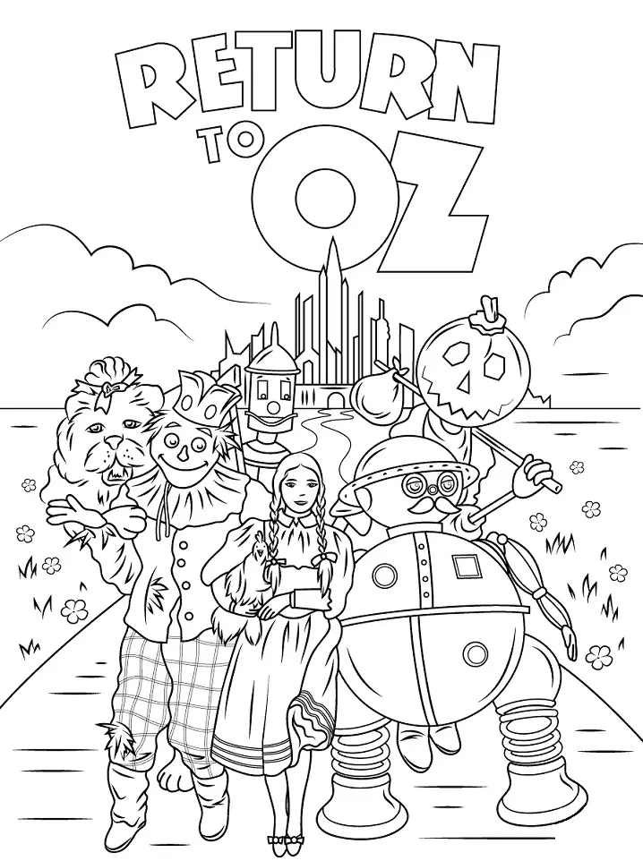 Zauberer von Oz Ausmalbilder 35