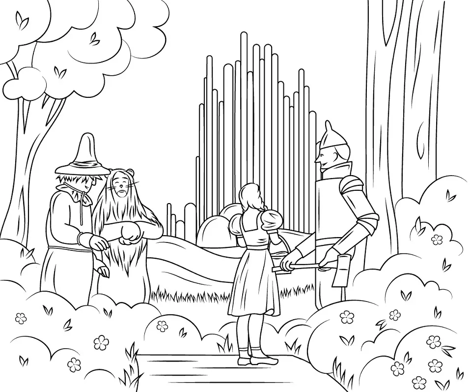 Wizard of Oz Coloring Pages 6