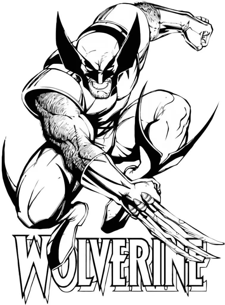 Desenhos de Wolverine Para Colorir 3