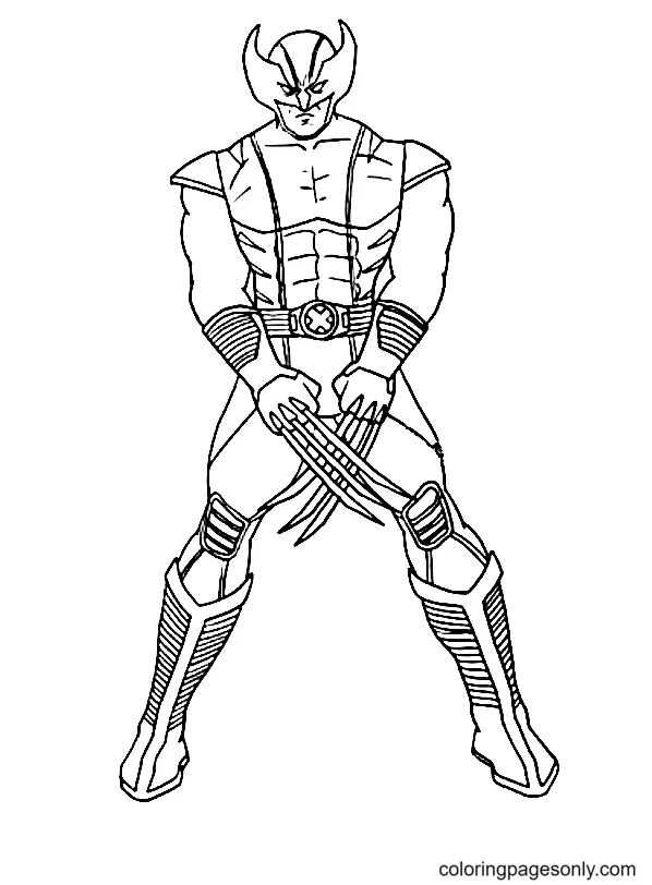 Desenhos de Wolverine Para Colorir 91