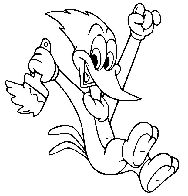Woody Woodpecker Para Colorear 101