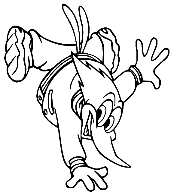 Woody Woodpecker Para Colorear 105