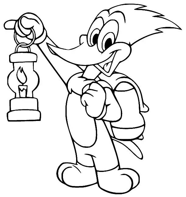 Woody Woodpecker Para Colorear 113