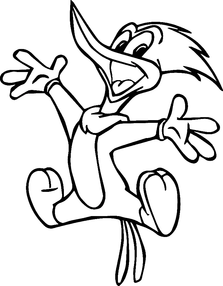Woody Woodpecker Para Colorear 12