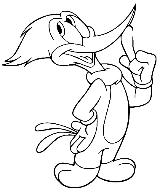Woody Woodpecker Coloring Pages 13
