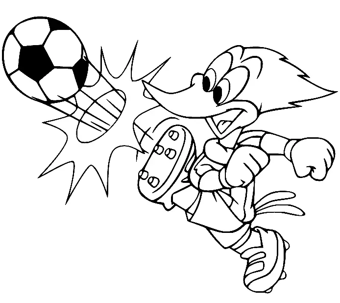 Woody Woodpecker Para Colorear 14