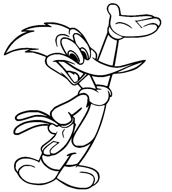 Woody Woodpecker Para Colorear 26