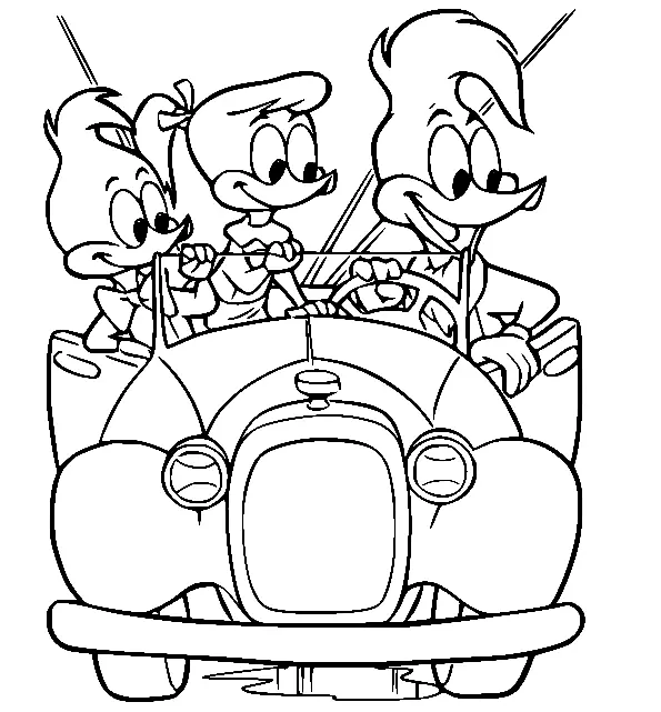 Desenhos de Pica-Pau Para Colorir 28