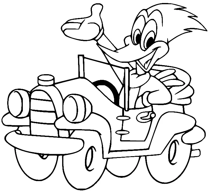Woody Woodpecker Para Colorear 29