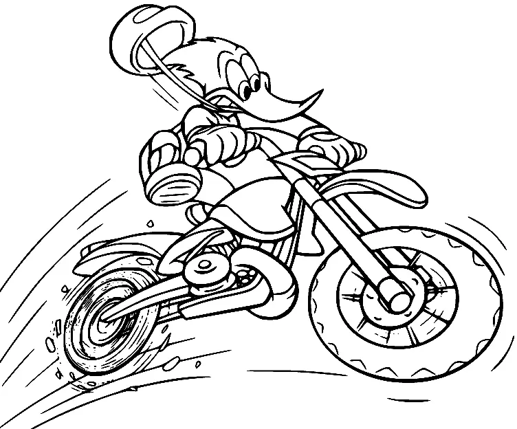 Woody Woodpecker Para Colorear 3