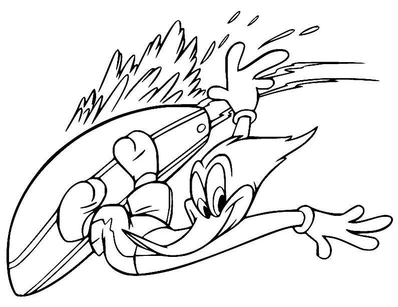 Woody Woodpecker Para Colorear 32