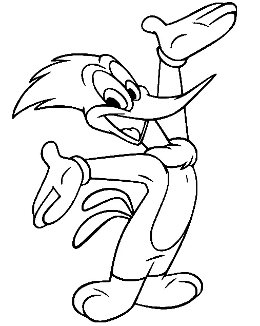 Woody Woodpecker Para Colorear 33